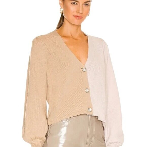 Cami NYC Sweaters - Cami NYC Maya Cardigan Colorblock V-Neck Button-Up Sweater